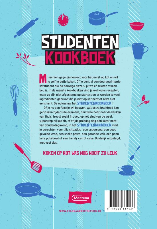 Achterkant van Studentenkookboek