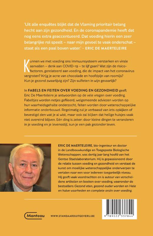 Achterkant van Fabels en feiten over voeding en gezondheid