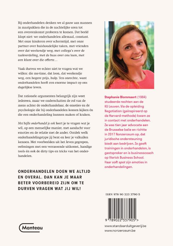Achterkant van Met liefde onderhandel je ook