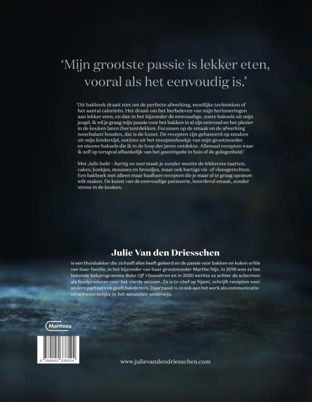 Achterkant van Julie bakt hartig en zoet