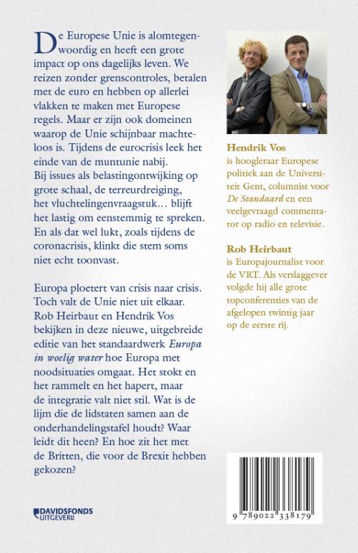 Achterkant van Europa in woelig water