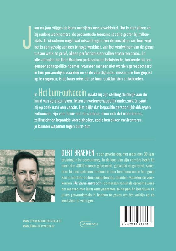 Achterkant van Het burn-outvaccin