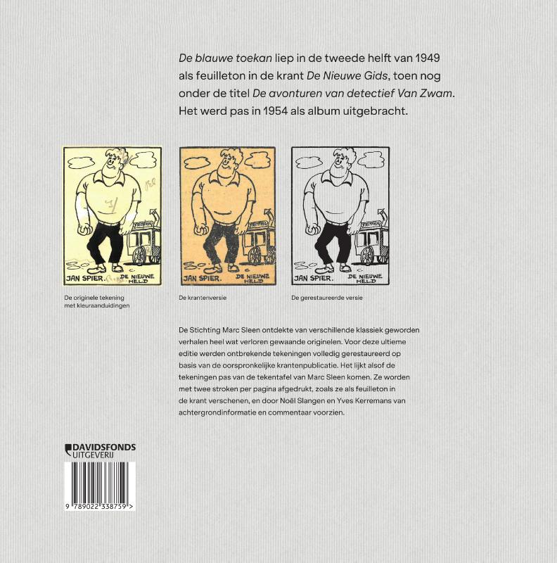 Achterkant van De blauwe toekan