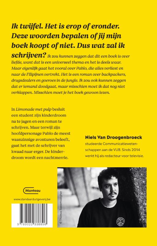Achterkant van Limonade met pulp