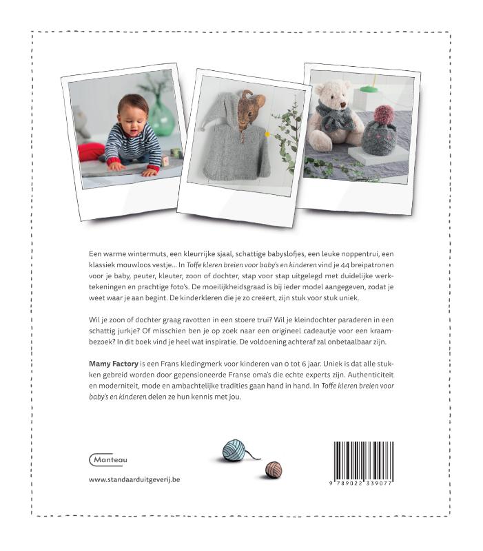 Achterkant van Toffe kleren breien voor baby's en kinderen
