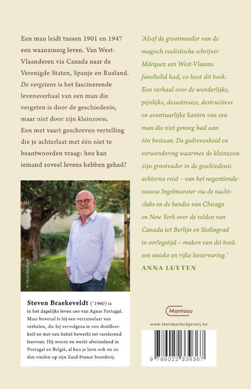 Achterkant van De vergetene