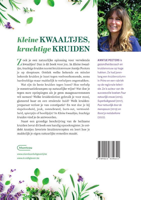 Achterkant van Kleine kwaaltjes, krachtige kruiden