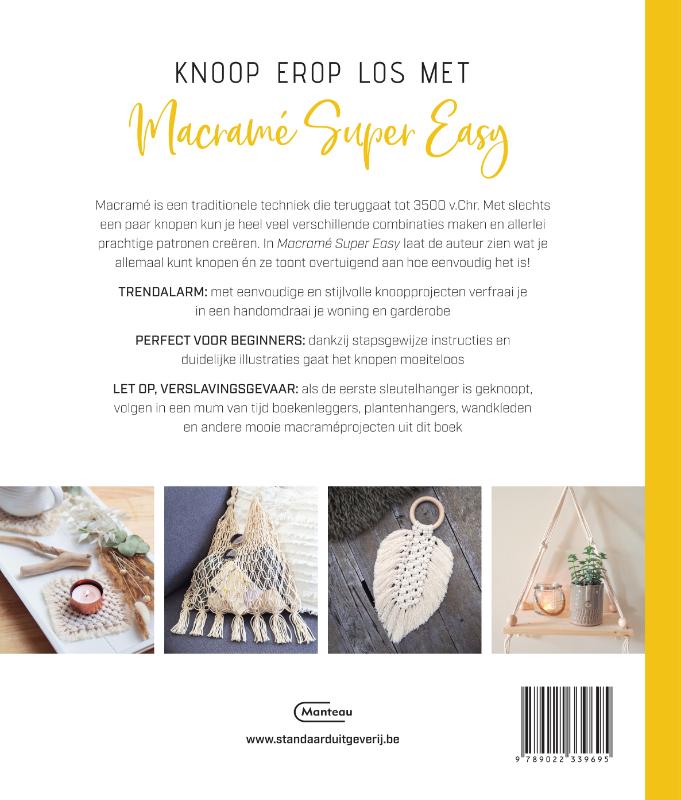 Achterkant van Macramé super easy