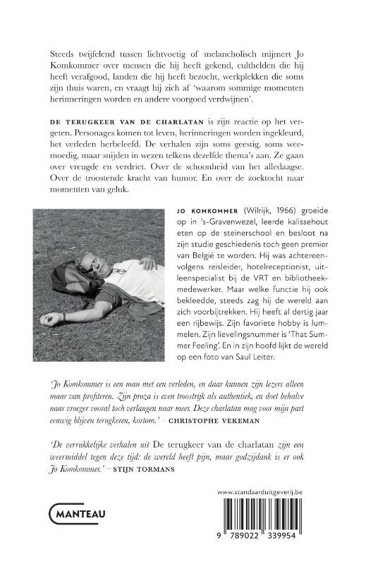 Achterkant van De terugkeer van de charlatan