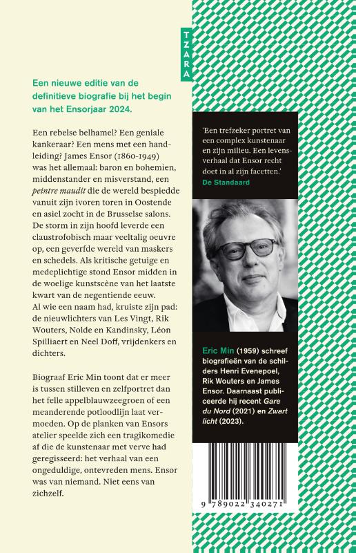 Achterkant van James Ensor. Een biografie