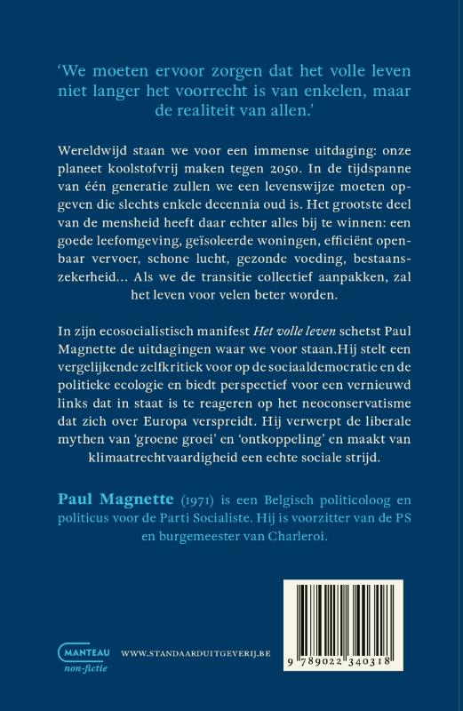 Achterkant van Het volle leven