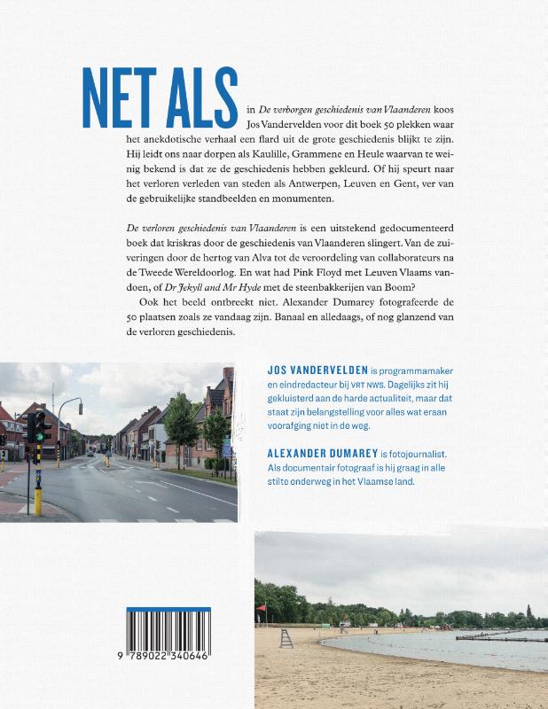Achterkant van De verloren geschiedenis van Vlaanderen