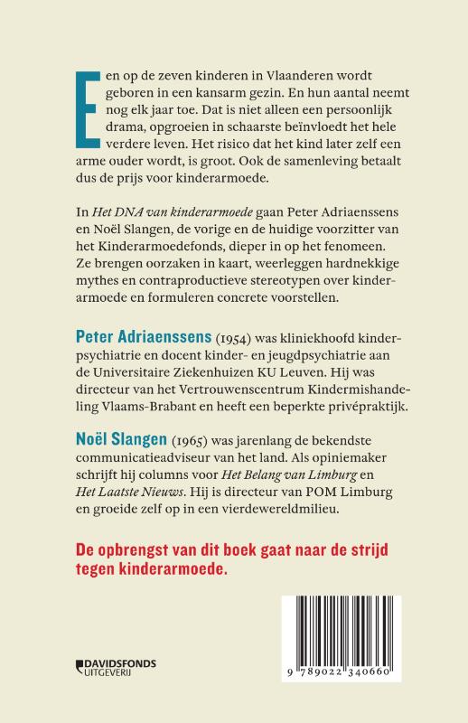 Achterkant van Het DNA van kinderarmoede