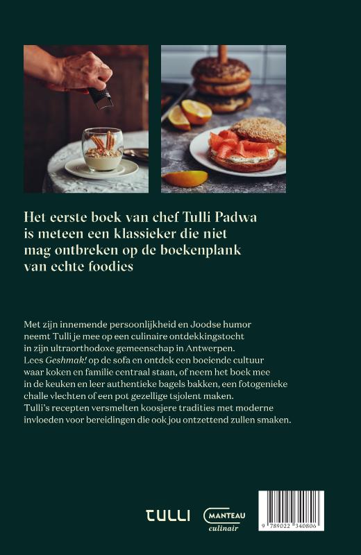 Achterkant van Geshmak! Chef Tulli's Joodse recepten en tradities