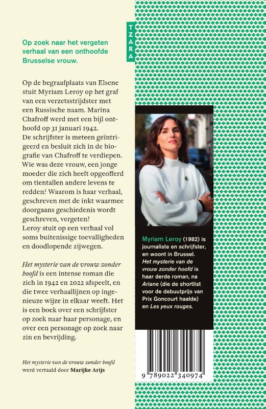 Achterkant van Het mysterie van de vrouw zonder hoofd