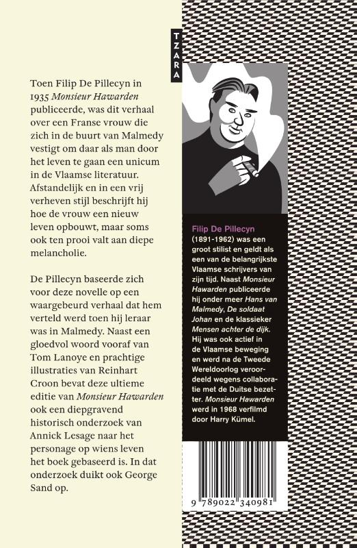 Achterkant van Monsieur Hawarden