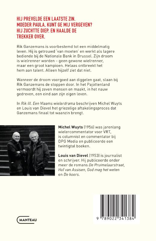 Achterkant van Rik III Een Vlaams wielerdrama