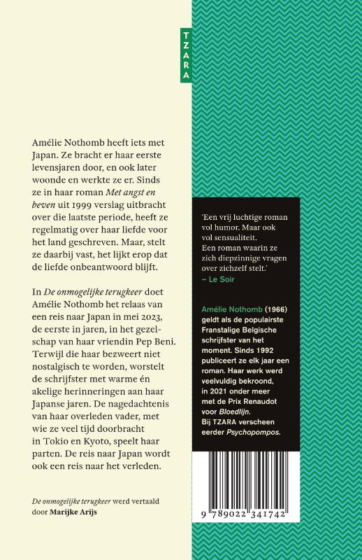 Achterkant van De onmogelijke terugkeer