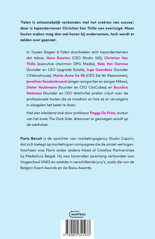 Achterkant van Tussen slagen & falen