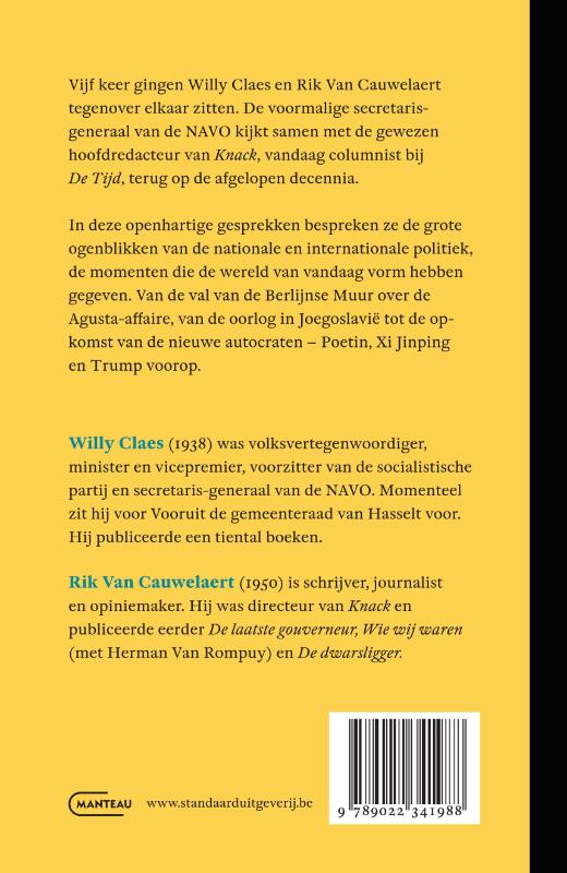 Achterkant van Wat ik nog kwijt wil. Een ultiem gesprek