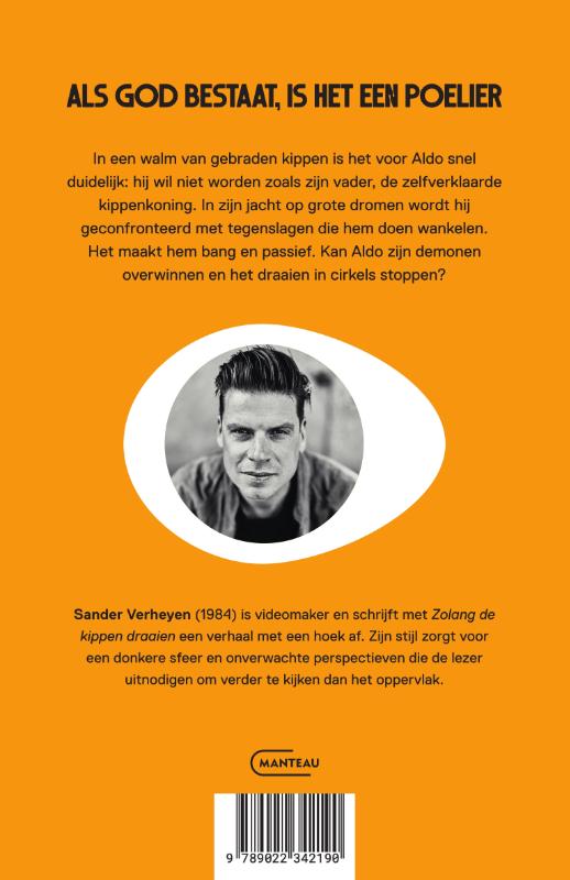 Achterkant van Zolang de kippen draaien