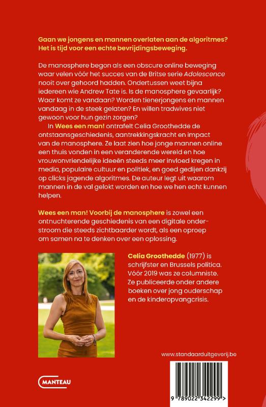 Achterkant van Wees een man!