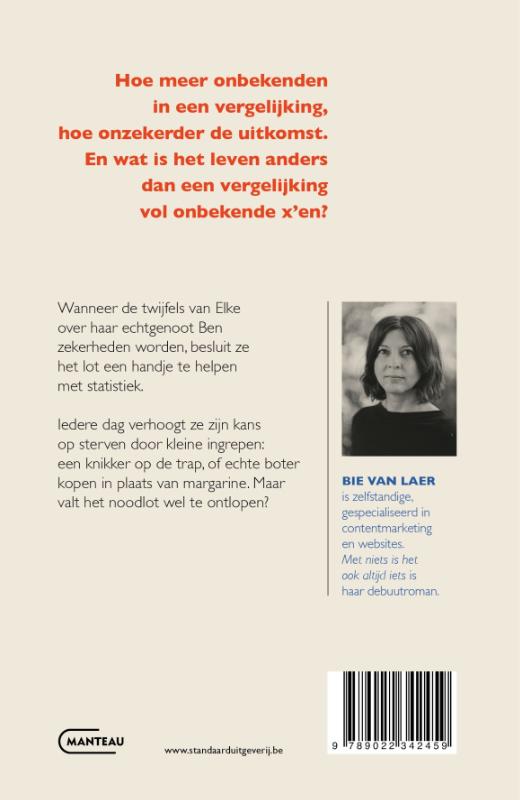 Achterkant van Met niets is het ook altijd iets
