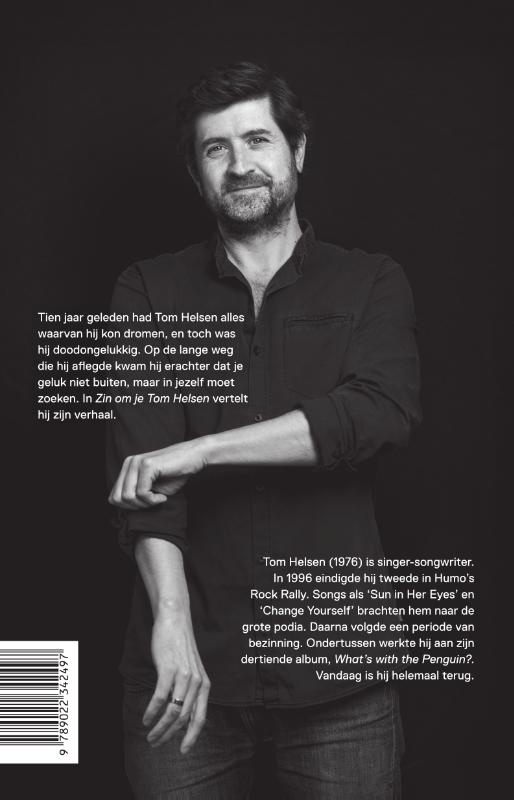 Achterkant van Zin om je Tom Helsen