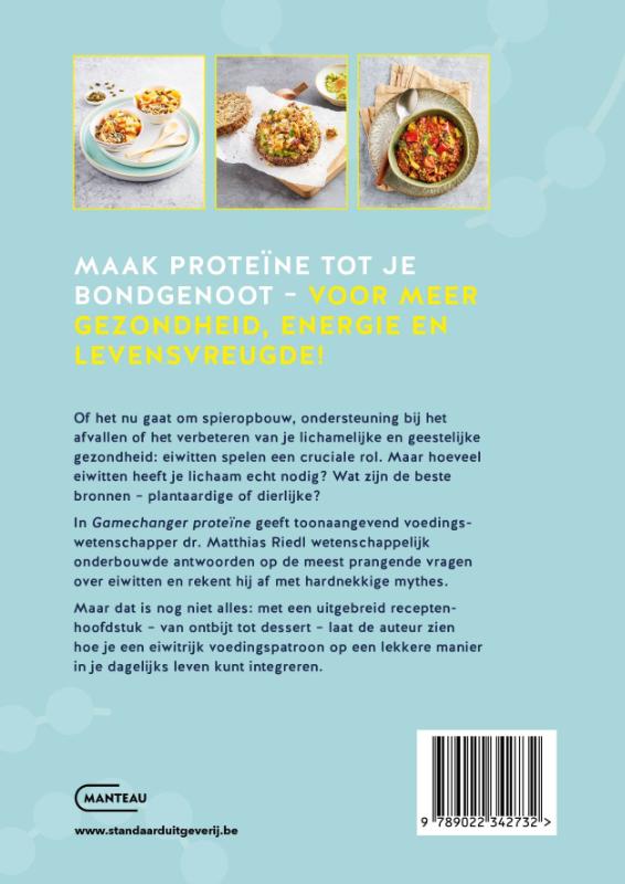 Achterkant van Gamechanger proteïne
