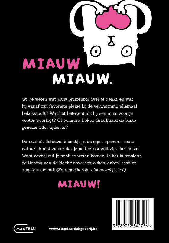 Achterkant van Honden hebben baasjes, katten hebben personeel