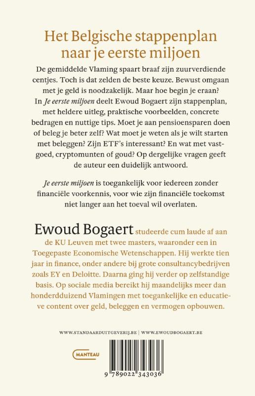 Achterkant van Je eerste miljoen