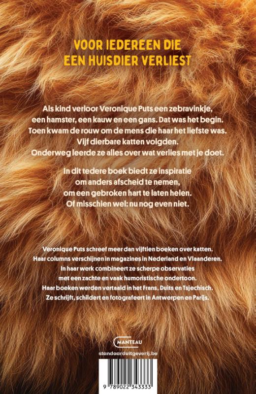 Achterkant van Dag, dierbaar dier. Troost en wijsheid bij het afscheid van je beste vriend