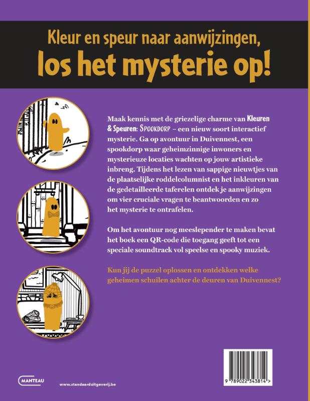 Achterkant van Kleuren & Speuren: Spookdorp