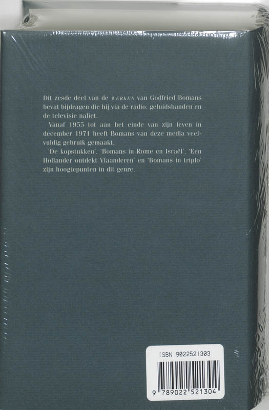 Achterkant van VI