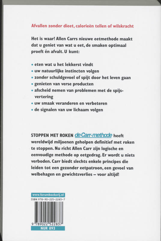 Achterkant van En nu: afvallen!