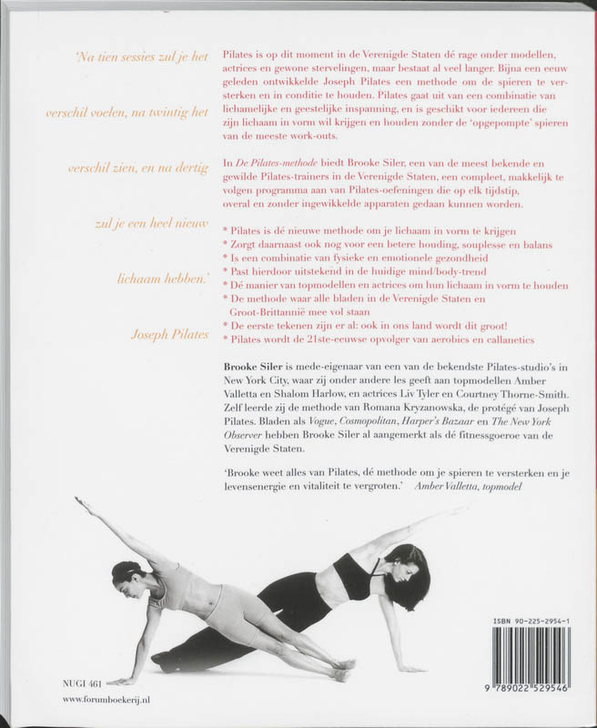 Achterkant van De Pilates-methode