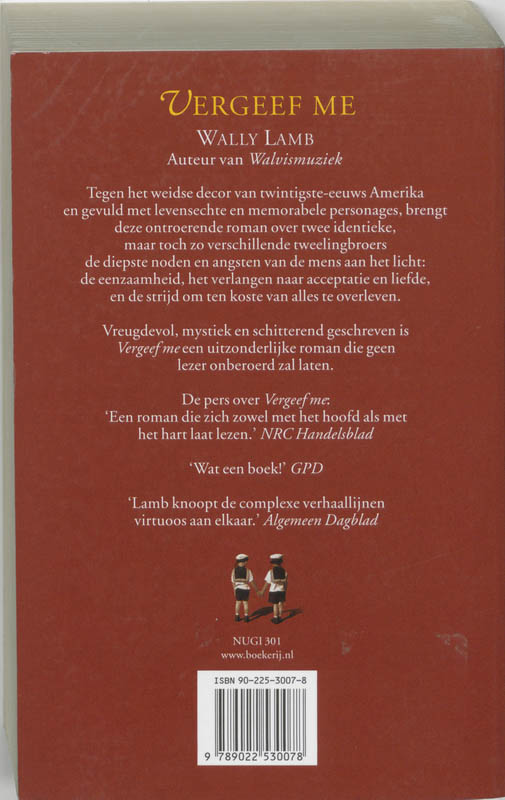 Achterkant van Vergeef me