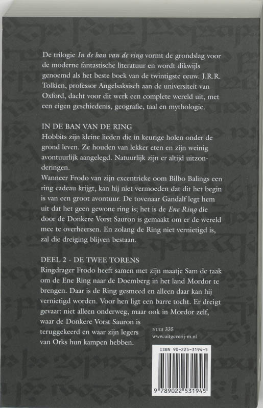 Achterkant van De twee torens