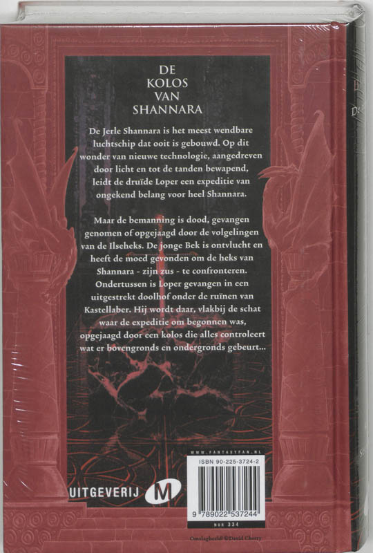 Achterkant van De kolos van Shannara