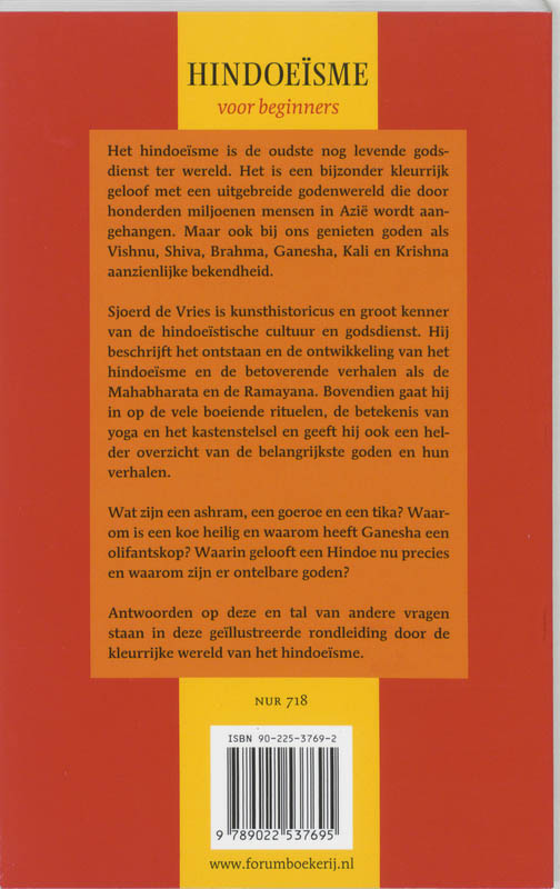 Achterkant van Hindoeisme voor beginners