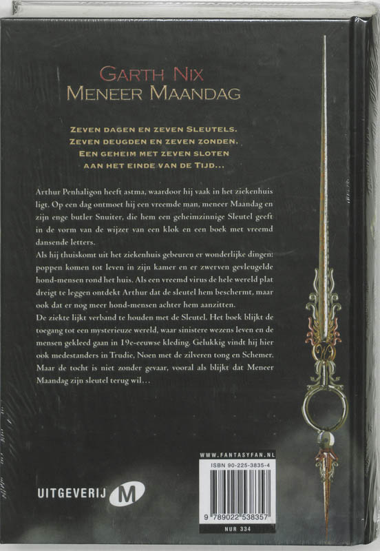 Achterkant van Meneer Maandag