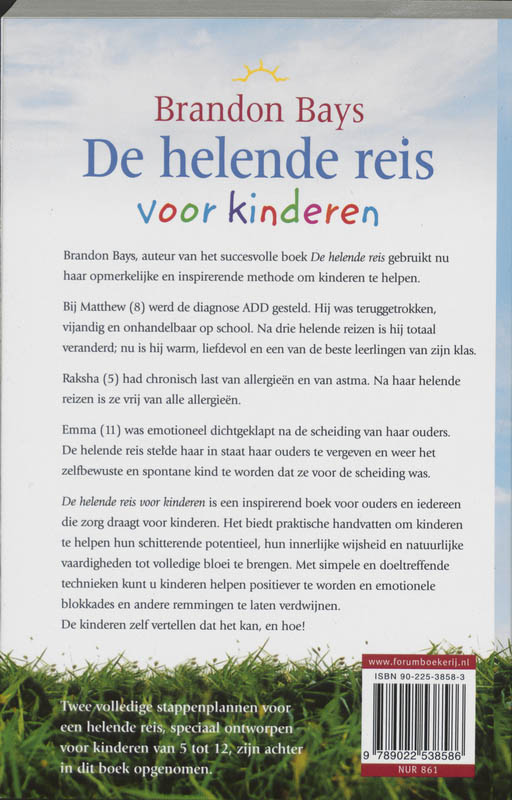 Achterkant van De helende reis voor kinderen