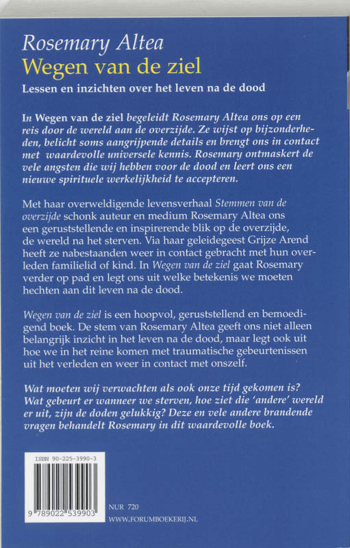 Achterkant van Wegen van de ziel