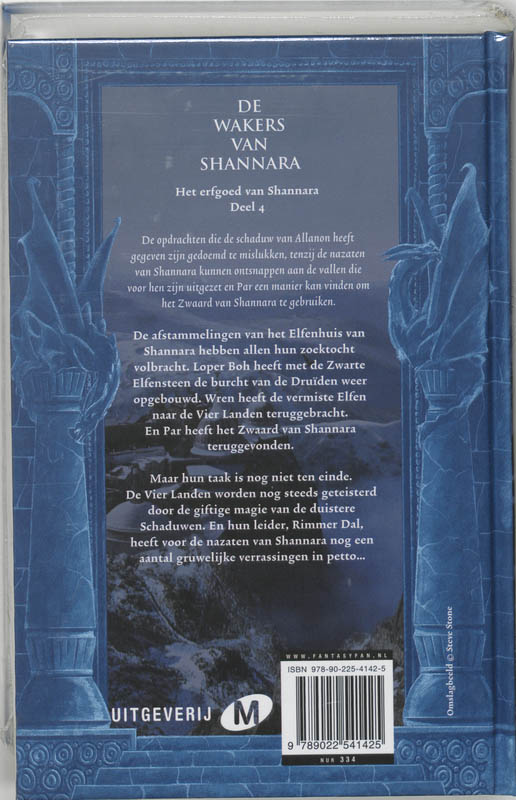 Achterkant van Wakers van Shannara