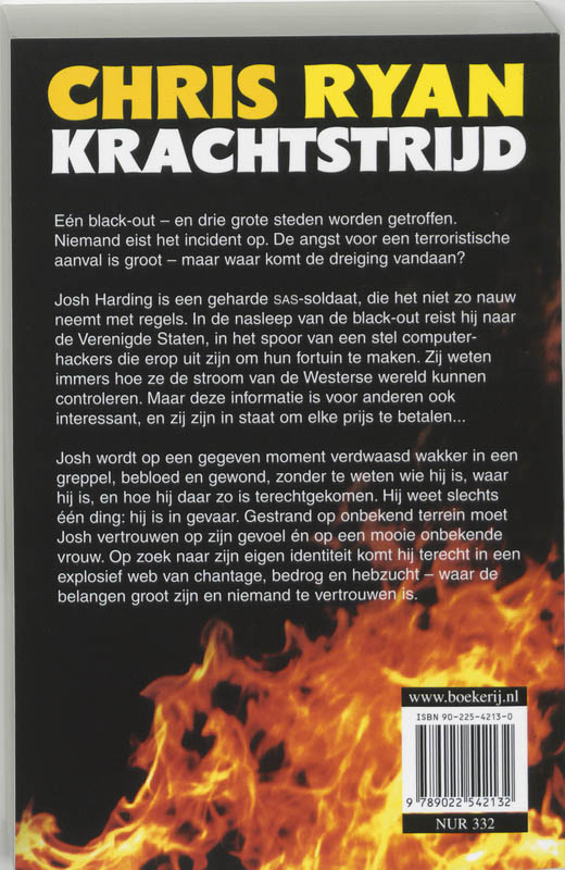 Achterkant van Krachtstrijd