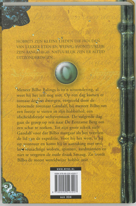 Achterkant van De Hobbit