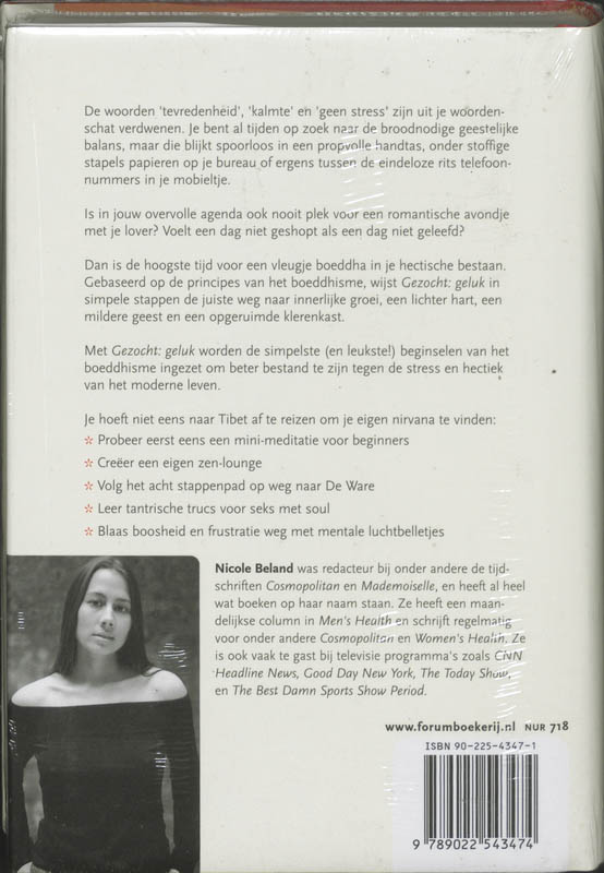 Achterkant van Gezocht : geluk