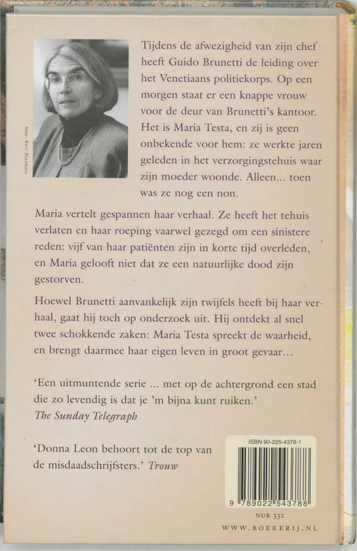 Achterkant van Een stille dood