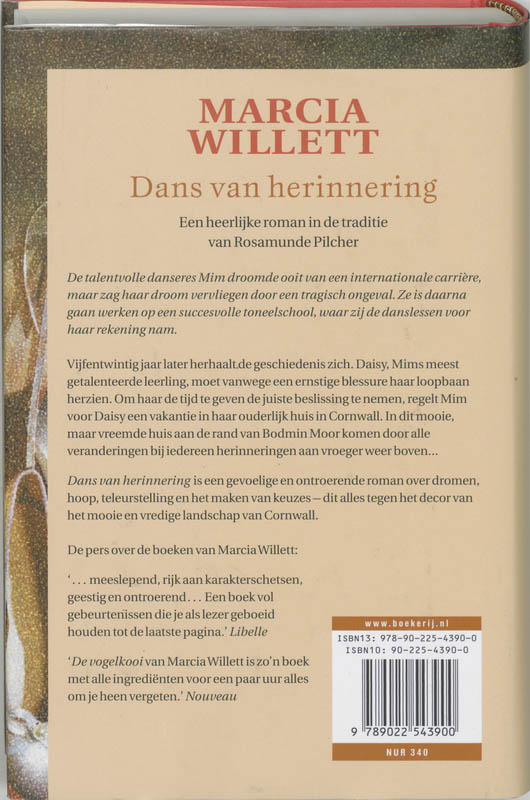 Achterkant van Dans van herinnering