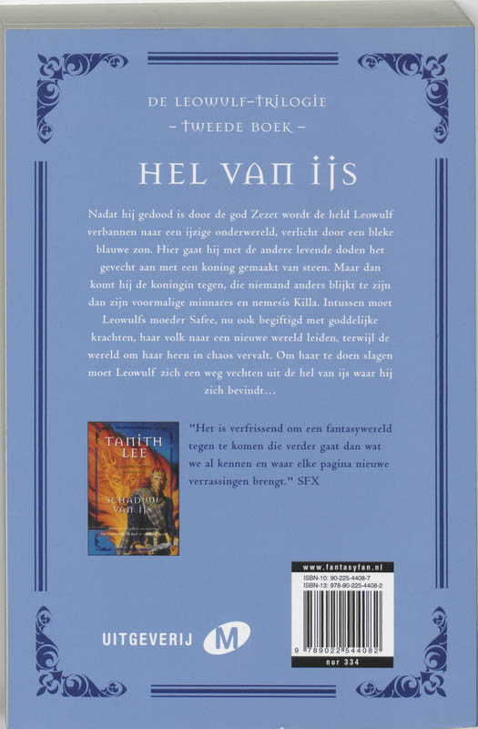 Achterkant van 2 Hel van ijs
